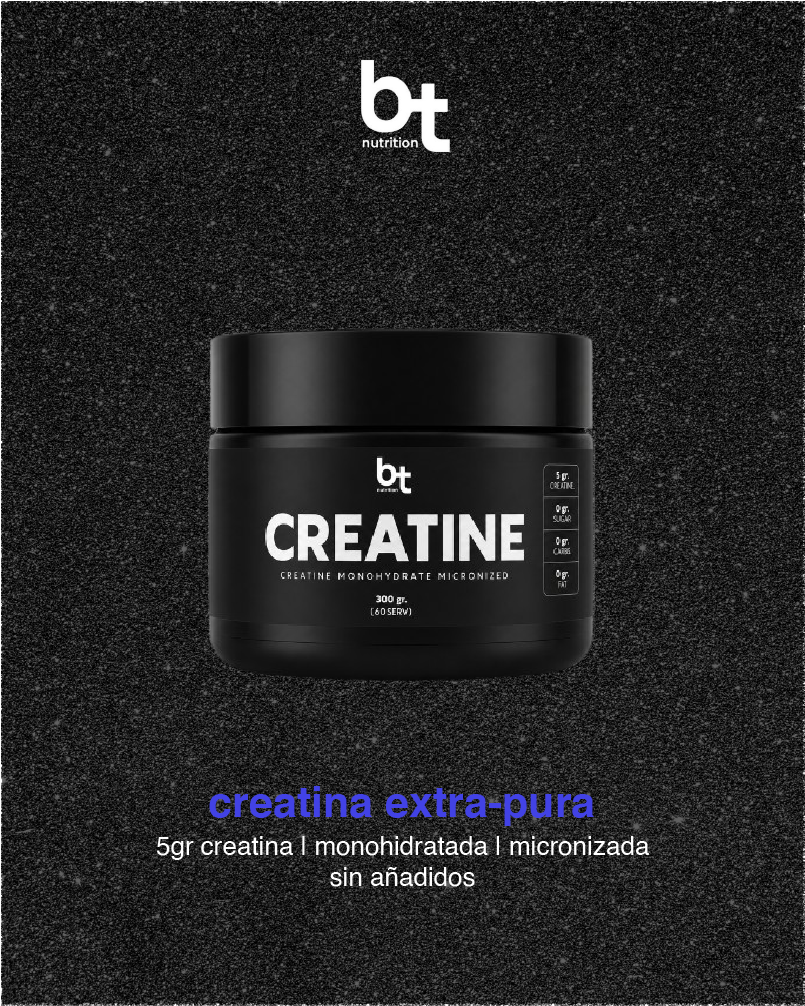 Creatina Extra-Pura BT Nutrition 300g - Creatine Monohydrate Micronized
